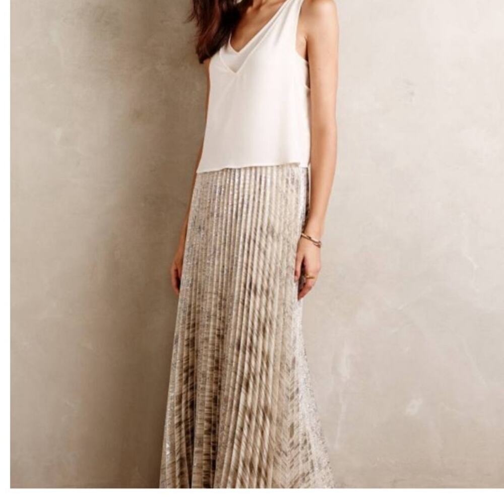 Moulinette Soeurs Midlight Maxi Pleated Skirt‎ Size 4P - Picture 3 of 7